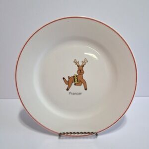 Rainbow Mountaion Ltd Prancer Christmas‎ Plate Salad/Dessert Colllectable NB